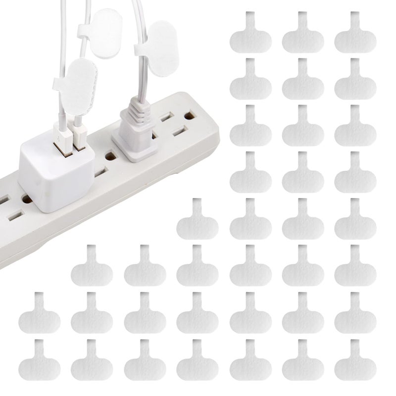 Wrap-It Storage Cable Labels by Wrap-It Storage, Regular, White (36 Pack) - Write On Cord Labels, Wire Labels, Cable Tags and Wire Tags for Cable Management and Electronics, Computers. Great Stocking Stuffer - Image 1